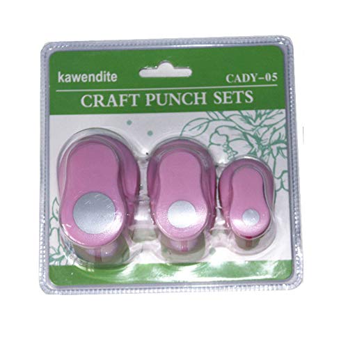 CADY Crafts Punch Set 8mm 15mm 25mm Paper Punches 3pcs/Set (Circle