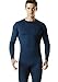 Tesla TM-YUD34-NVY_Large Men's Thermal Wintergear Compression Baselayer Long Sleeve Top YUD34