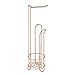 iDesign Classico Toilet Paper Roll Holder Stand Plus-Copper, Set of 1