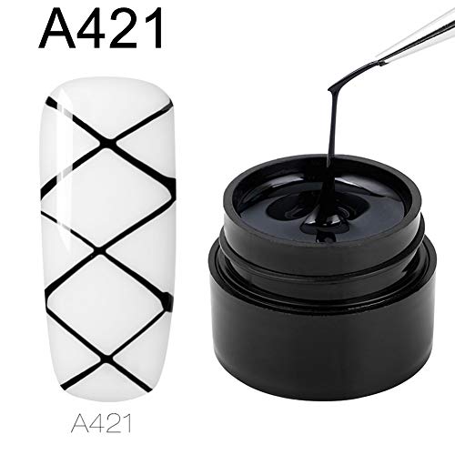 clifcragrocL Gel Nail Polish,DIY Pulling Line Silk Spider Painting Drawing Gel UV Nail Art Lacquer Varnish 21