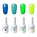 Elite99 Soak Off Gel Polish Lacquer UV LED Nail Art Manicure Kit 4 Colors Set G-C197 + Free Gift (20pcs Gel Remover Wraps)