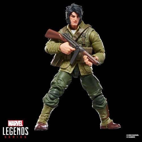 Hasbro Marvel Legends Series - Wolverine (WWII Logan), action figure ispirata ai fumetti degli X-Men