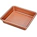 Copper Chef Diamond Cake Pan 9 Inch Square Bake Pan -Non Stick Coating Chef-Grade Baking Pans for Oven Use- Diamond Pan Collection