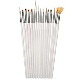 16pcs Nail Brush Brushes Set Nail Polish Gel Art Paint Design Pen Tools Makeup