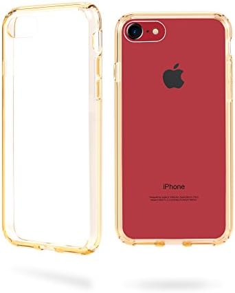 iPhone 7 Case-4.7inch [Crystal Clear]No Bulkiness Soft Case Four Side Strong Protection Translucent TPU Clear Cover Exact Fit Premium Transparent for iPhone 7(Clear&amp;Rose Gold)