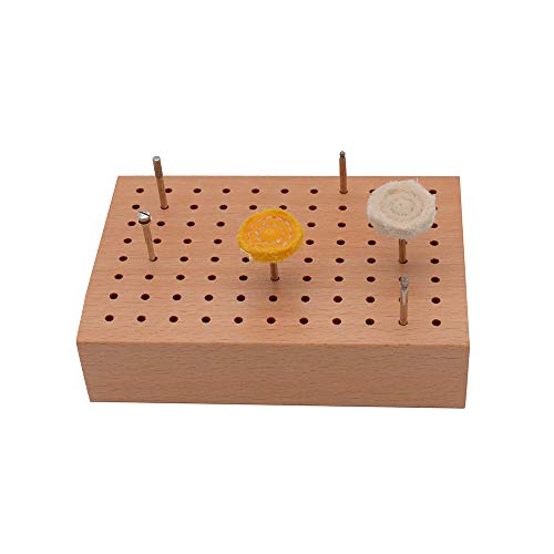 Wooden Bur Stand Holder, Rotary tool bit holder Organizer, Tools