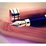 Dryden Luxury Bamboo Fountain Pen with Gift Case | 100% Handcrafted | Executive Fountain Pens Set | Vintage Pens Collection | Business &amp; Antique Gift Pen | Calligraphy | Ink Refill Converter