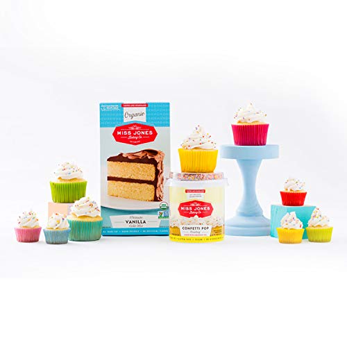 MISS JONES BAKING CO. CONFETTI POP VEGAN FROSTING, 11.98 OUNCE