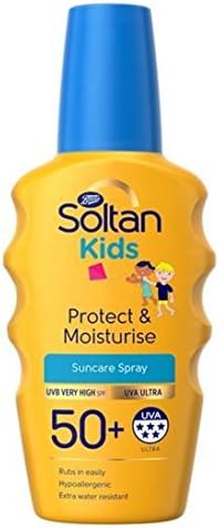 Soltan Kids Protect Moisturise Spray SPF50+ 200ml Sun Cream UVA UVB Protection