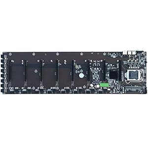 tellaLuna BTC-B75 Miner LGA 1155 Motherboard CPU for/Pentium/Celeron with 8 Card Slot for RX/GTX10/GTX20 Series