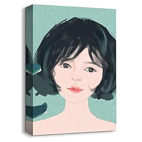 Canvas Wall Art Neighbor Girl Abstract...