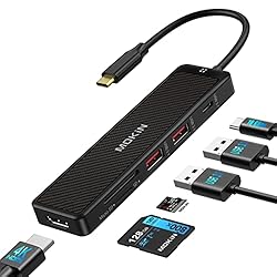 USB C Hub 4K@60Hz, MOKiN 6 in 1 USB C to USB