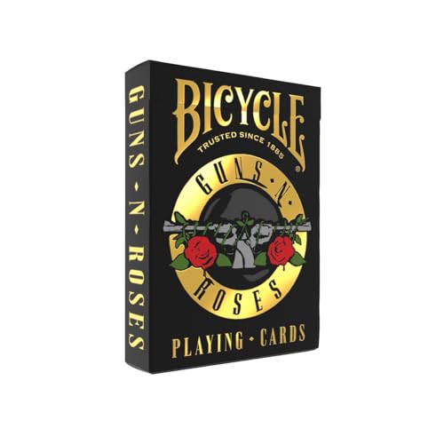 Bicycle Guns N' Roses Playing Cards, Features Iconic Guns N' Roses Band Designs…