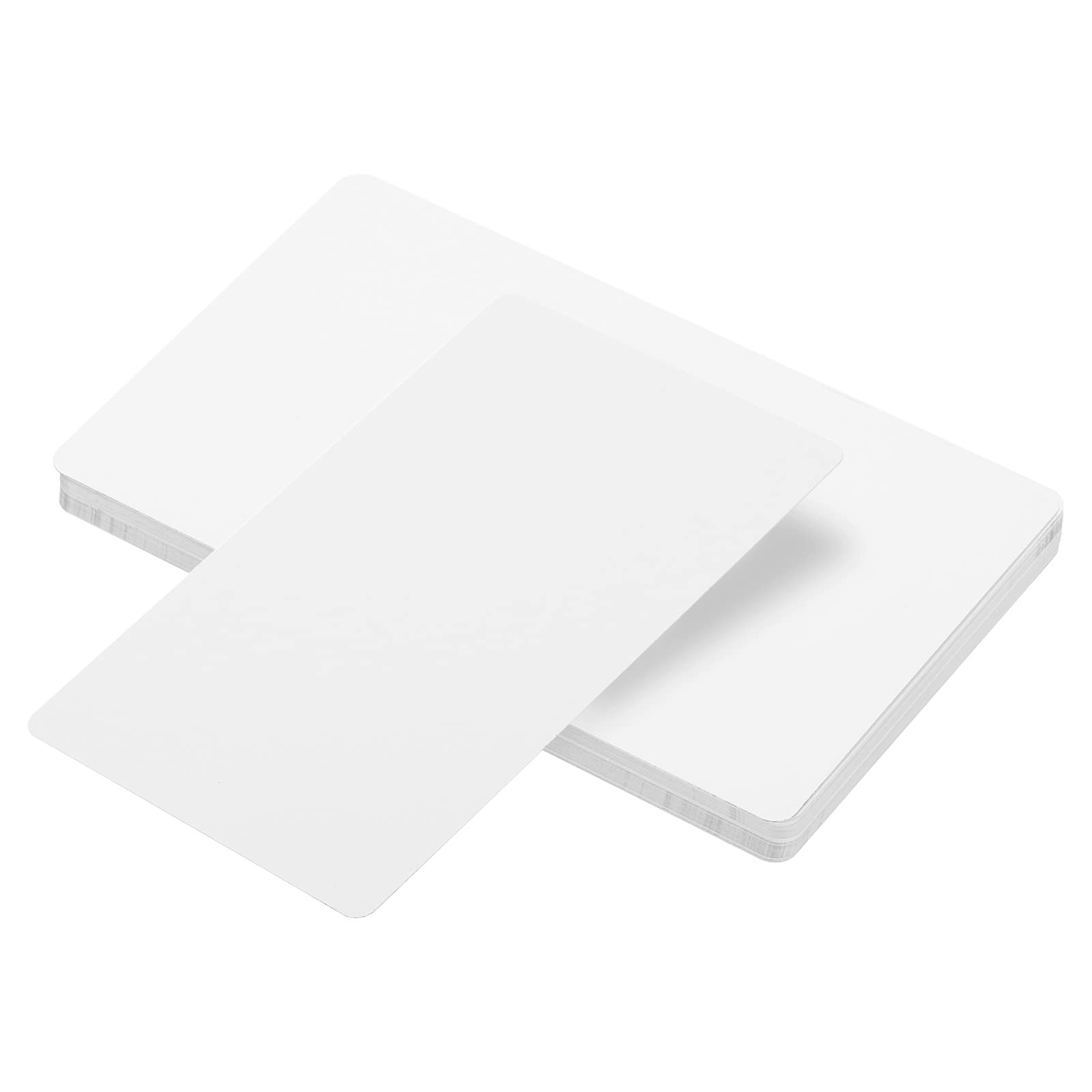 PATIKIL Metal Business Cards, 24 Pack Blank Name Card Sublimation Engraving Aluminum for DIY Gift Cards, White