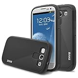 Galaxy S3 Case, RANZ Classic Black Hard Impact Dual Layer Shockproof Bumper Case For Samsung Galaxy S3 III (i9300)