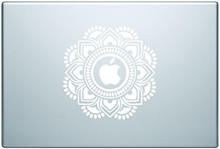 Mandala Vinyl Decal Sticker for Mac Apple Laptop White