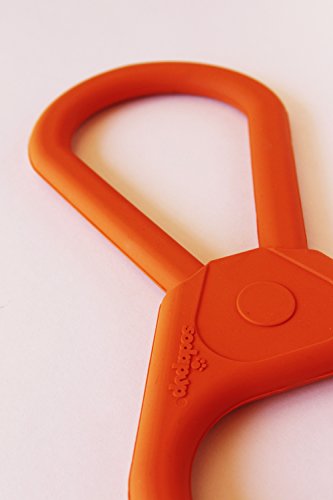 SodaPup: Tug War Dog Toys shaped like a Can Opener + Tough Dog Toys for Large Dogs, USA Made - Orange
