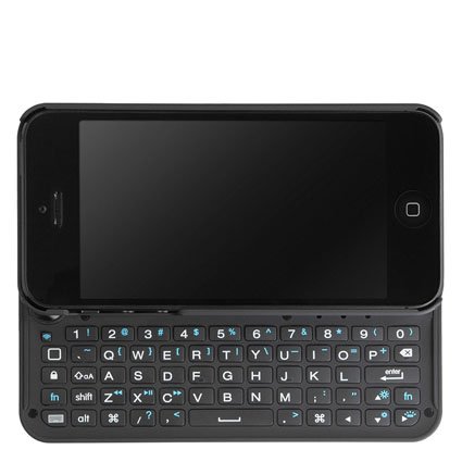 BoxWave Keyboard Buddy iPhone 5s / 5 Case - Backlit Edition - Bluetooth Keyboard Case with Integrated Apple Commands and Backlit Keys for Apple iPhone 5s / 5 (Jet Black)