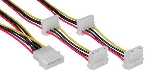 InLine 29654 A Internal 1 m Molex (4-Pin) Molex (4-Pin) Black, Red, White, Yellow, Multicoloured Power Cable