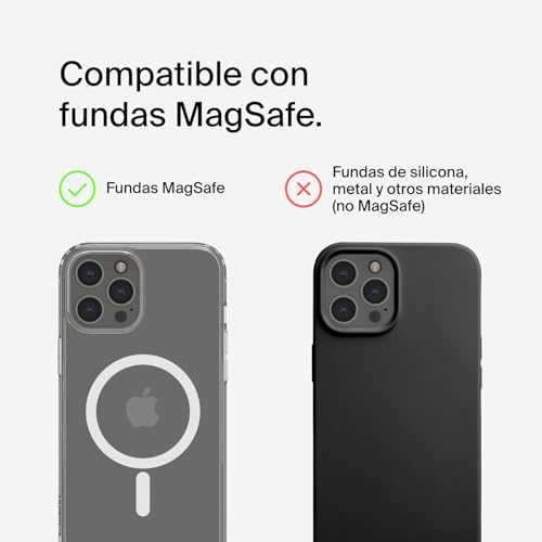 BoostCharge Pro 5000mAh Bateria Externa Sem Fios com Qi2, Carregador Portátil Compatível com MagSafe + Suporte para Cavalete, Bateria Portátil para Telemóveis 16, iPhone 15, 14, 13 e outros, Preta