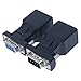 EDIMS DB9 RS232 to RJ45 Adapter COM Port to LAN Ethernet Port Adapter Male/Female to Female (DB9 Female)