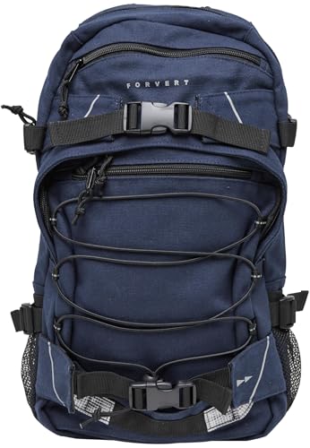 Forvert Canvas Louis Backpack Sac à dos en toile Louis Unisexe Adulte, Bleu marine, De taille moyenne, Décontracté