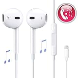 Lightning Earphones,XiQinKJ With Microphone Earbuds Stereo Headphones and Noise Isolating headset Made for iPhone 7/7 Plus iPhone8/8Plus iPhone X (Bluetooth Connectivity) Earphones