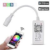 Bluetooth 4.0 RGBW Controller for LED Light Strips, Android and iOS Free App Smart LED Strip Light Controller