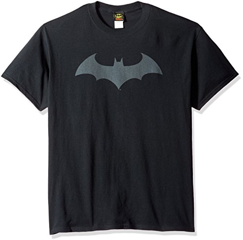 DC Comics Men's Batman Short Sleeve T-Shirt, Hush Black, X-Large