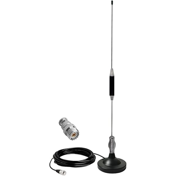 Comet MA-721 Dual-Band Mobile Antenna With Magnet Base - VHF/UHF Ham Radio Replacement