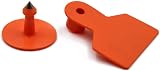 M.Z.A Numbered Ear Tags for Goats Pigs Cows Cattle 100 Pack Orange view 8