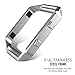 MoKo Frame Compatible with Fitbit Blaze, Stainless Steel Replacement Metal Frame Housing for Fitbit Blaze Smart Watch - Silver