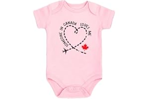 KiddiePro Someone in Canada loves me Unisex Infant Baby Clothes Canada Day Heritage Bodysuit Canadian Baby Boy Girl Outfit