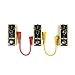 ZYC Guitar Pedal Cords Classic Series Instrument Effects Cable with Right Angle Plug -----6 pack 8.5 inch/22cm