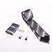 Newland Mens Handmade Polyester Silk Regular Width Necktie with Cufflinks Pocket Square and Tie Clip 3'' (8cm) (Gray)