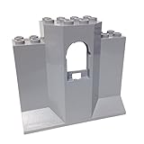 Lego Parts: Panel 3 x 8 x 6 with Window (LBGray)