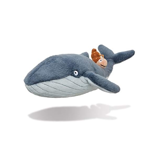Aurora Snail and The Whale Soft Toy, 61238, 7in, Grey, for Fans of The Book by Julia Donaldson and Axel Scheffler, Blue
