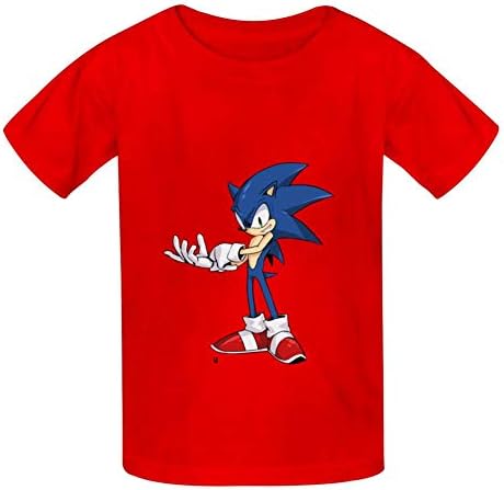 oylp Sonic and Hedgehog Cotton T-Shirt for Children