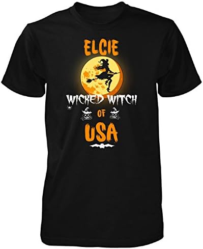 Elcie Wicked Witch Of Usa. Halloween Gift - Unisex Tshirt Black L