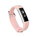 Newest Fitbit Alta HR and Alta Band With Metal Clasp, BeneStellar Silicone Replacement Band for Fitbit Alta HR and Alta (Classic) (Pink 1-Pack)