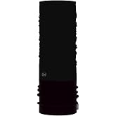 Buff Junior Polar Fleece Neck Gaiter, Headband &amp; Winter Neck Warmer, Ski Mask &amp; Face Shield, Balaclava, Solid Black One Size