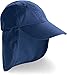 Coolibar UPF 50+ Men's Women's Alex All Sport Hat - Sun Protective (One Size- Navy)