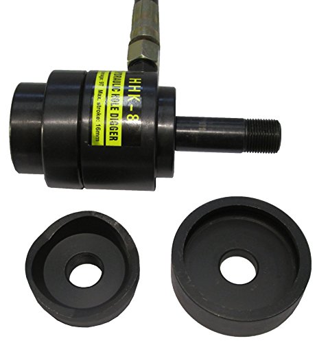 Hydraulic Hole Punch Knockout Set 6 Dies Hand Pump(22-60mm, 7/8" - 2 3/8"),K-8