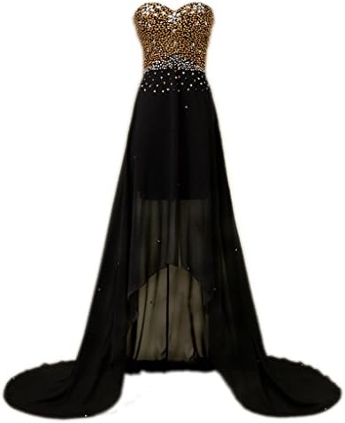Dresslove High-Low Bead Chiffon Prom Evening Dresses US12