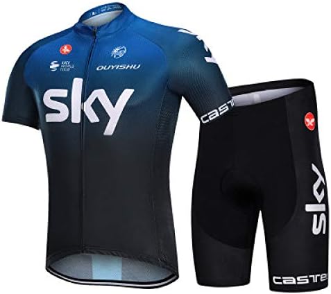 YDJGY Jersey Short Sleeve Suit, Men and Women Summer Breathable and Quick-Drying Road Mountain Bike Clothing Shorts