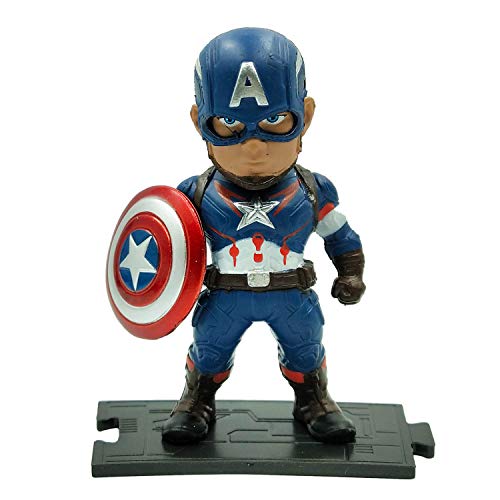 PETON Avengers Hero Set 6 Psc Action Figures Toys - Iron Man Hulk Spiderman Captain America Panther and Thanos Figures