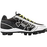 Women's Under Armour Glyde RM Softball Cleat Black/White Size 8 M US