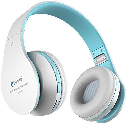 Wireless Headphones Aita BT809 on Ear Bluetooth Noise Cancelling Headphones, Foldable Headset Gaming Running Sport Earphones with Mic for iPhone, tv, Tablet, MP3 etc. Fit for Adults Teens Kids (Blue)