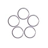 PandaHall Elite 304 Stainless Steel Split Key Rings Chain Components Clasp 30mm Diameter Findings About 20pcs/bag