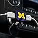 NCAA Michigan Wolverines USB Car Charger, Black, 3.1 mAh